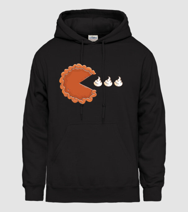 Pacman Cookie model negru pe tricou