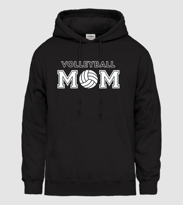 Mamă voleibalistă model negru pe tricou