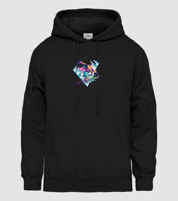 Broască țestoasă model negru pe tricou