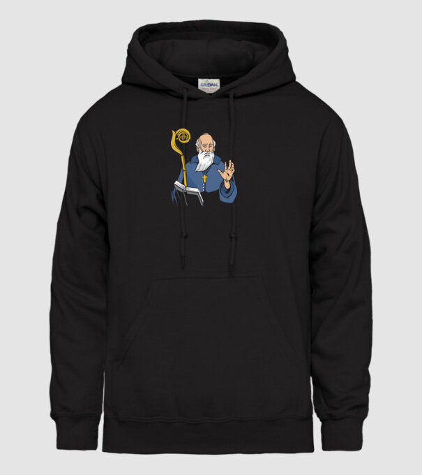 Sfântul Benedict model negru pe tricou