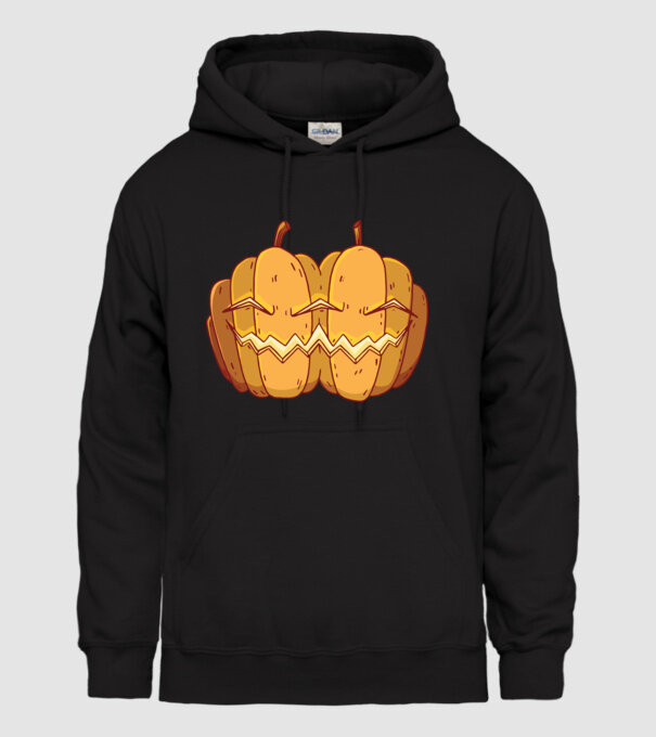Dovleci siamezi de Halloween model negru pe tricou