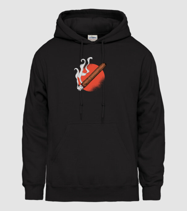 Trabuc model negru pe tricou