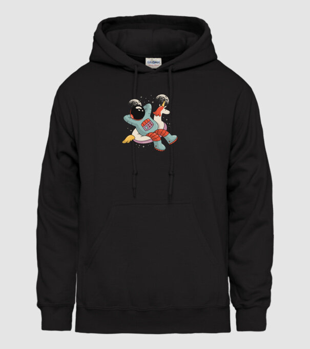Odihnă Astronaut model negru pe tricou