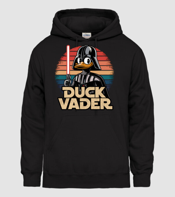 Duck Vader model negru pe tricou