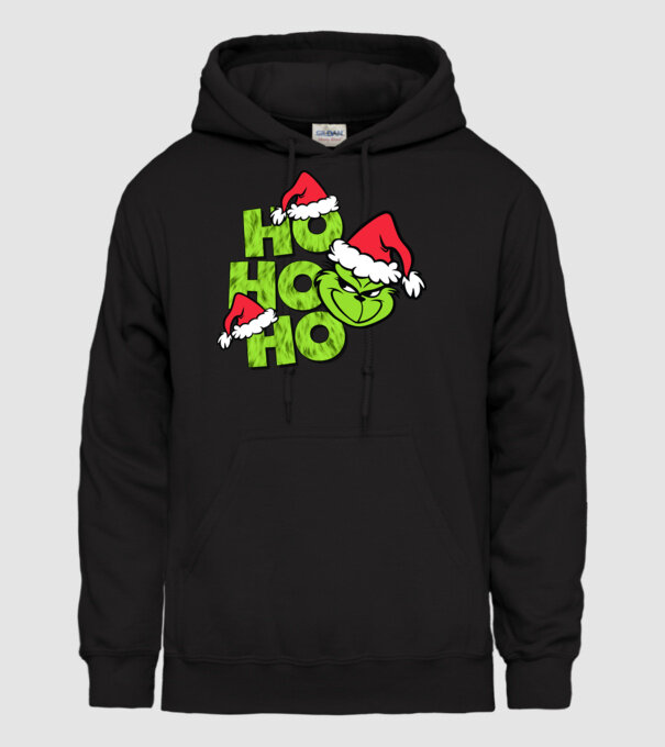 Ho Ho Ho - Grinch model negru pe tricou