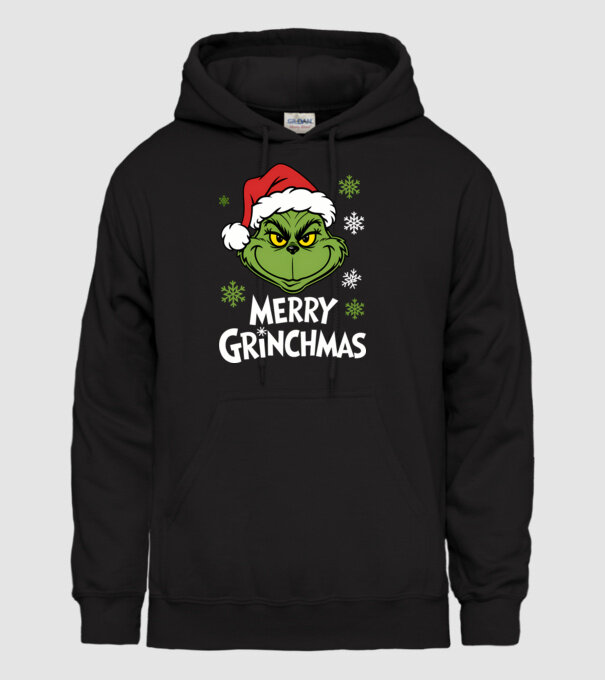Merry Grinchmas Negru model negru pe tricou