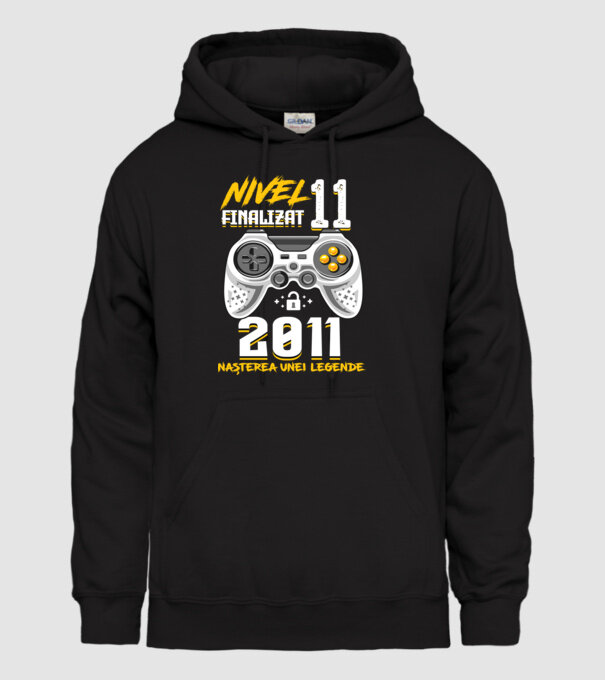 Nivel 11 finalizat. 2011 nașterea unei legende model negru pe tricou
