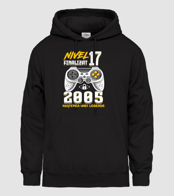 Nivel 17 finalizat. 2005 nașterea unei legende model negru pe tricou