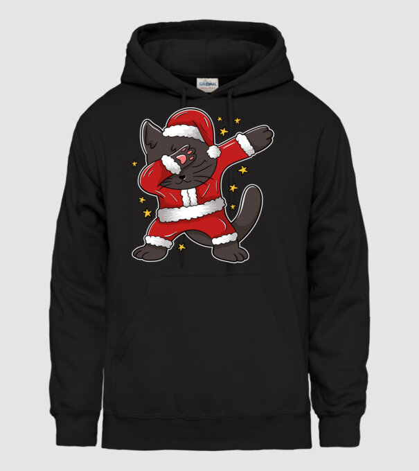 Pisică Dab model negru pe tricou
