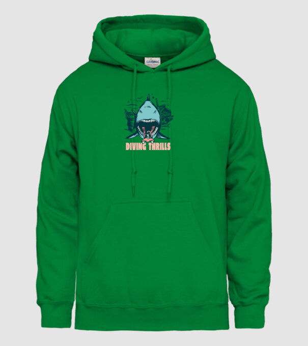 Scufundarea este periculoasă model verde pe tricou