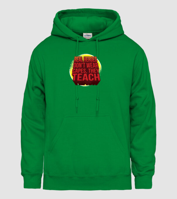 Adevărații eroi predau model verde pe tricou