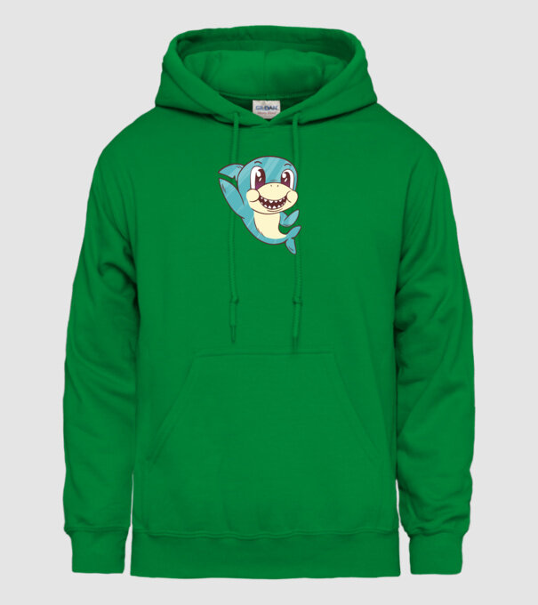 Rechin bebe drăguț model verde pe tricou