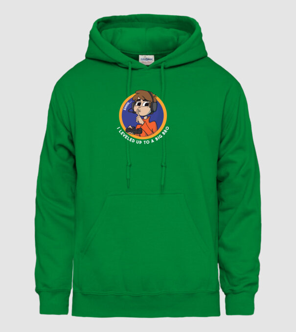 Gamer Frate mai mare model verde pe tricou