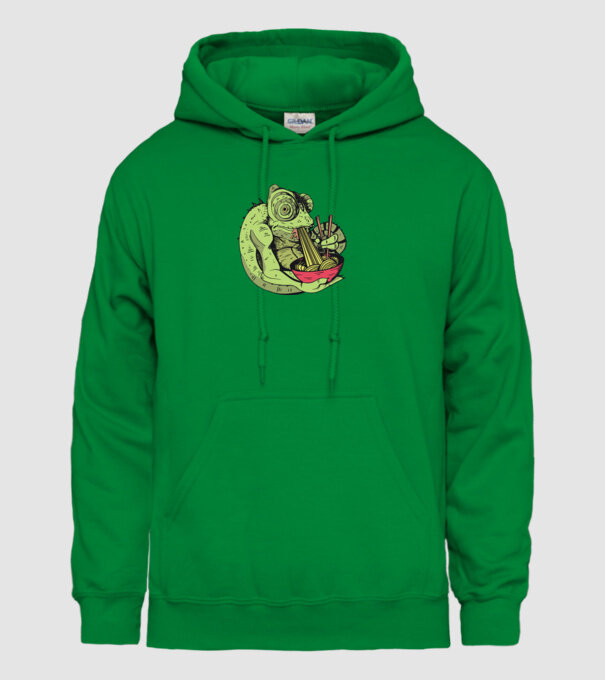 Cameleon cu paste model verde pe tricou
