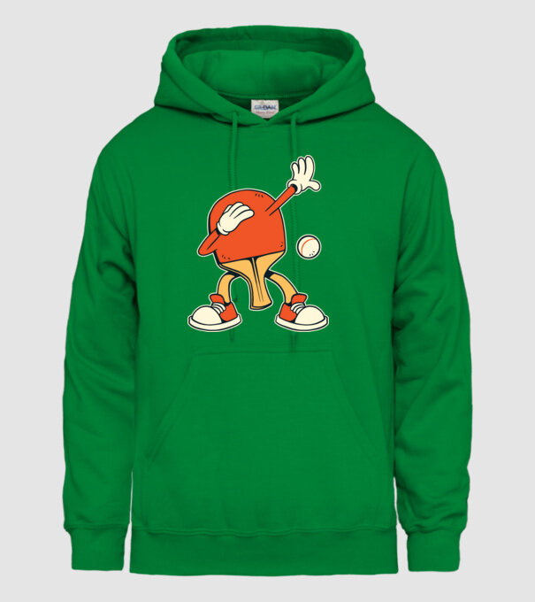 Ping Pong DAB model verde pe tricou