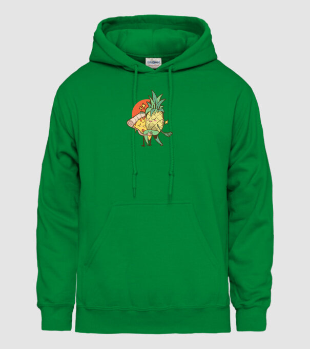 Pizza Ananas Dans model verde pe tricou
