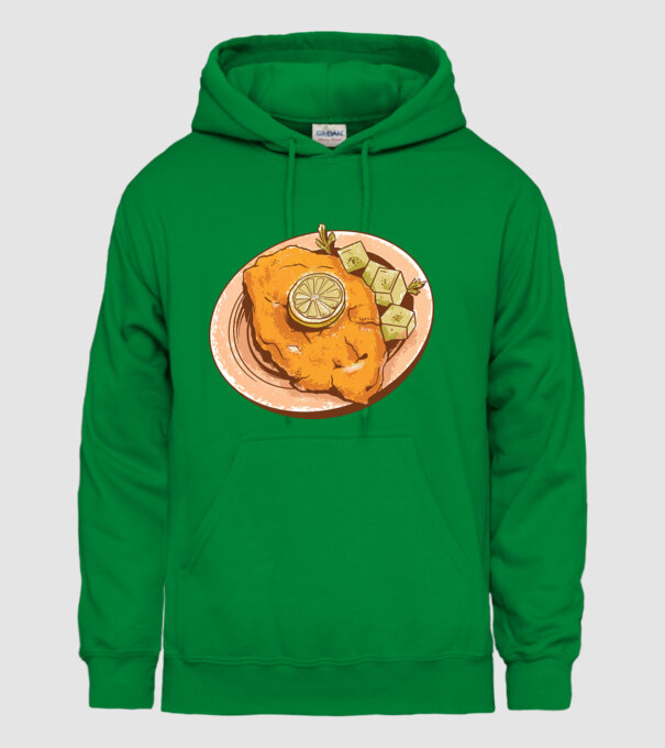 Șnițel vienez Wiener Schnitzel model verde pe tricou