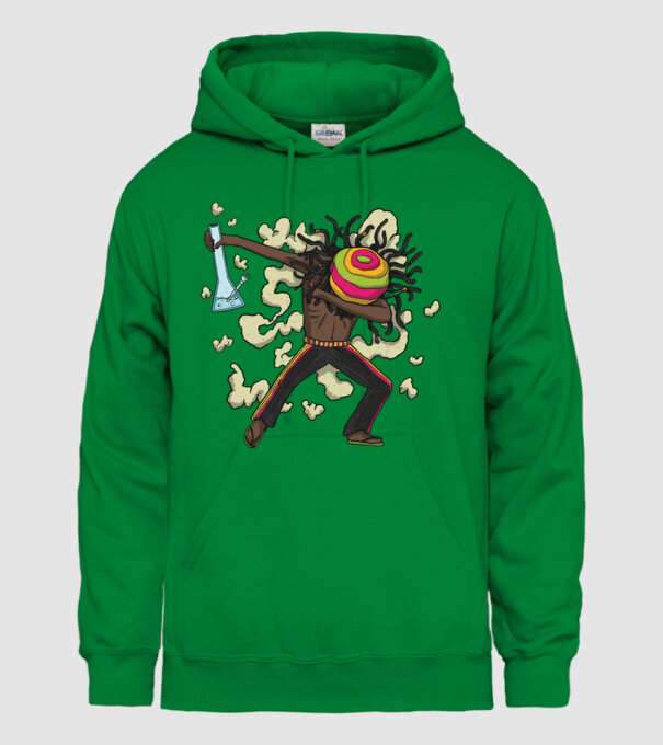 Dreadlock DAB model verde pe tricou