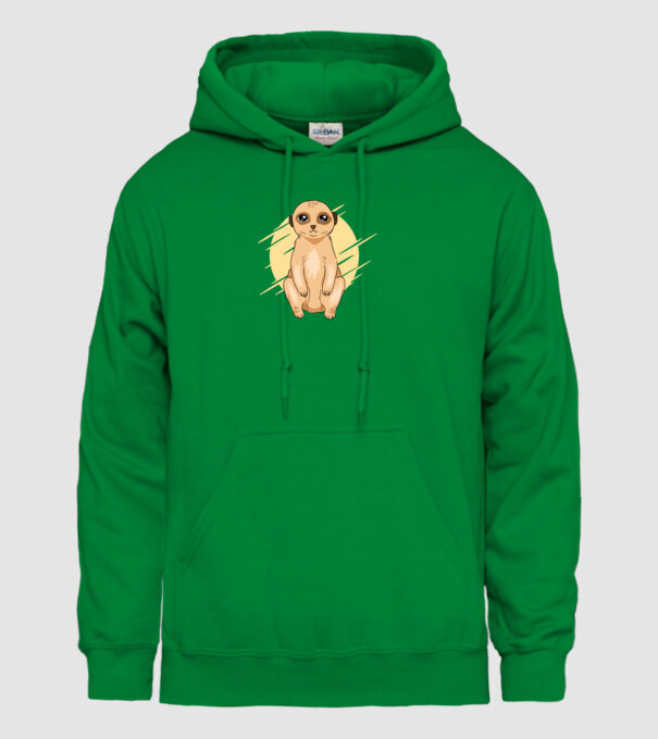 Suricată model verde pe tricou