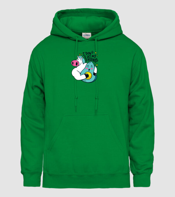 Unicorn Avocado Prietenie model verde pe tricou