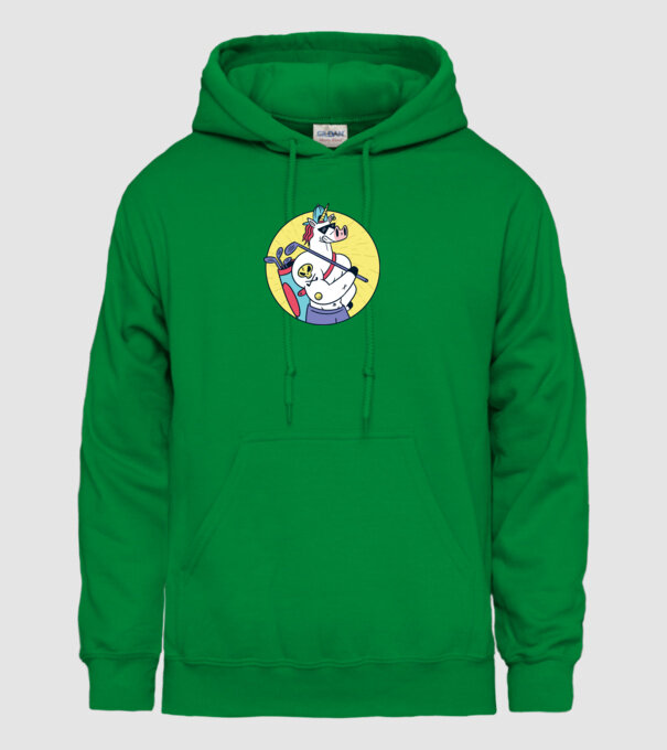 Unicorn Golf model verde pe tricou