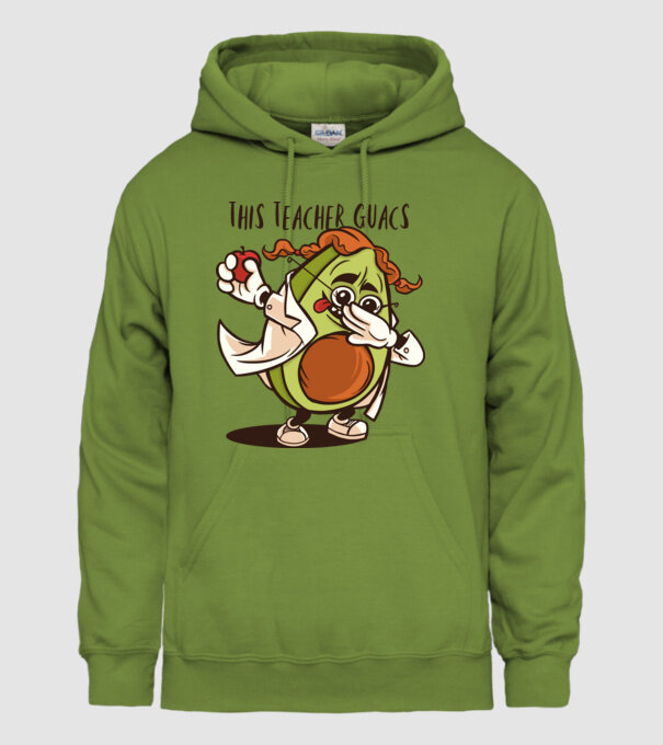Profesor Avocado DAB model verde de măr pe tricou