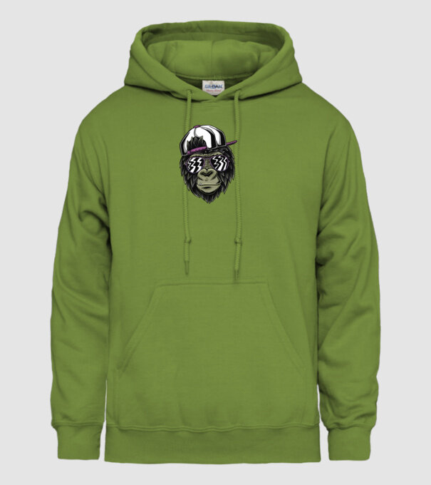Cool Monkey model verde de măr pe tricou