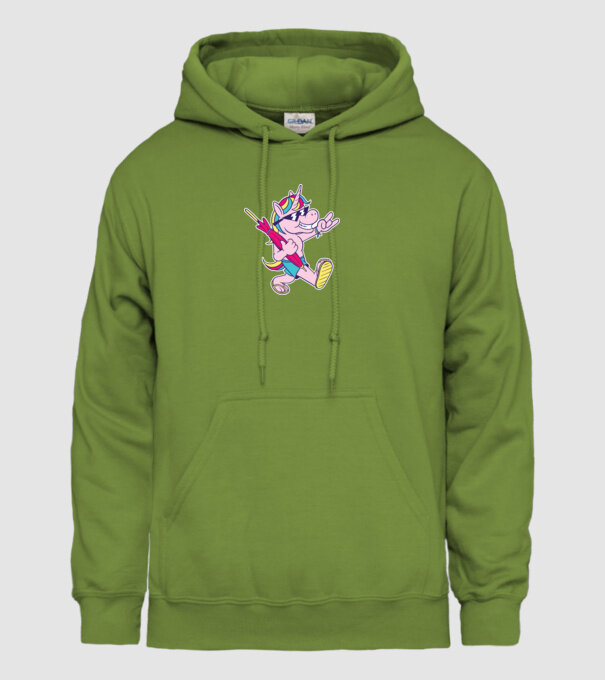 Unicorn În vacanță model verde de măr pe tricou