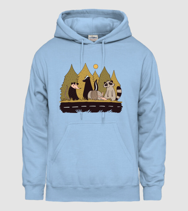 Animals Crossing model albastru deschis pe tricou
