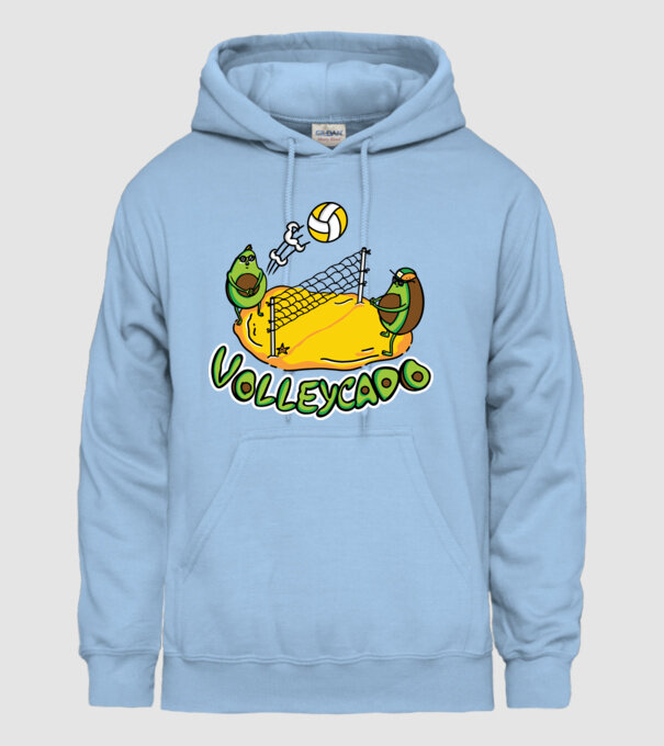 Avocado Volei model albastru deschis pe tricou