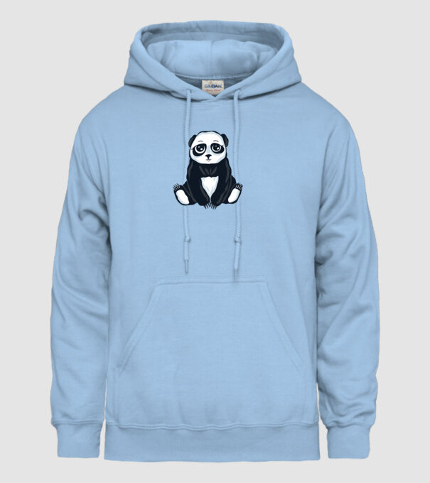 Panda drăguț model albastru deschis pe tricou