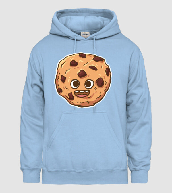 Cookie drăguț model albastru deschis pe tricou