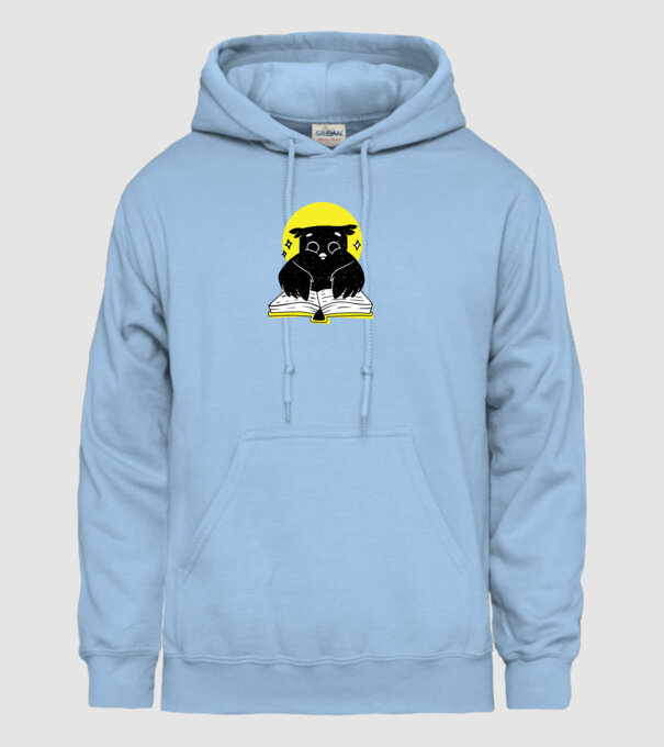 Bufniță de noapte model albastru deschis pe tricou