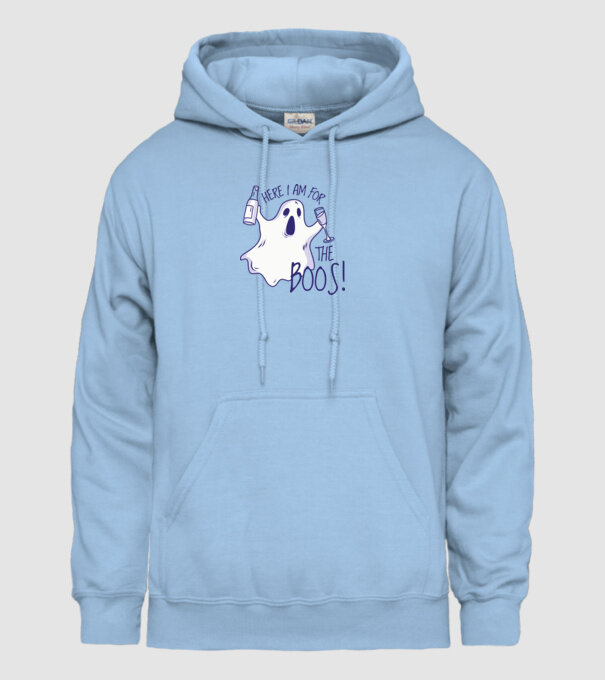 Here I am for the Boos model albastru deschis pe tricou