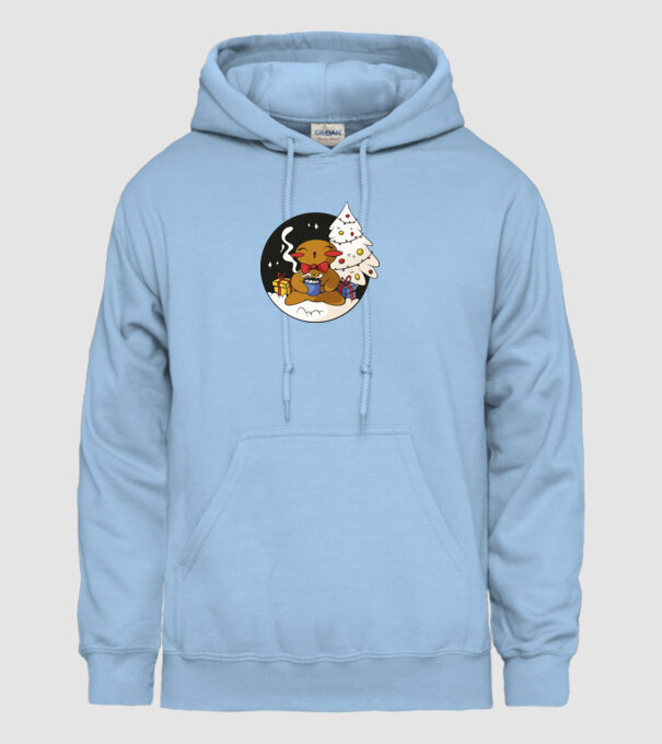Turtă dulce de Crăciun model albastru deschis pe tricou