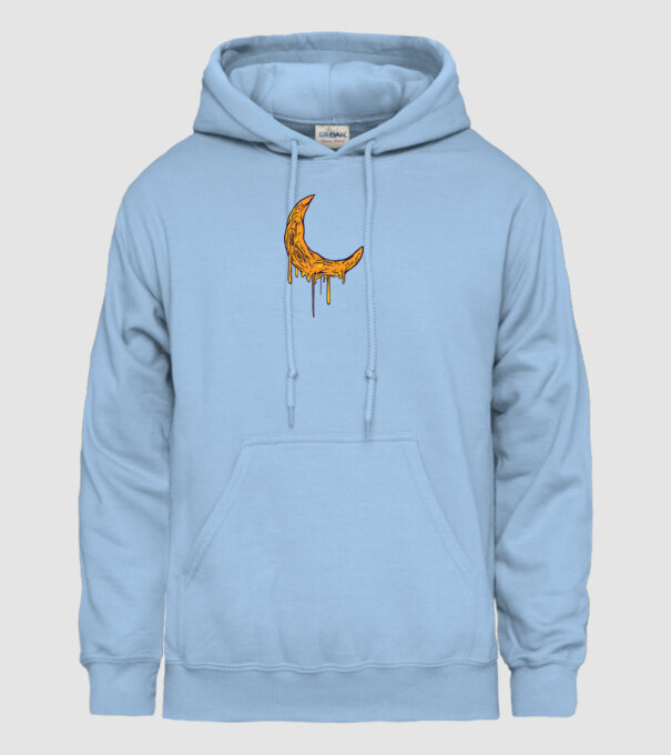 Luna topindu-se model albastru deschis pe tricou