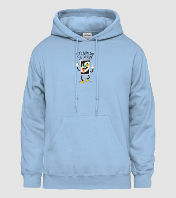 UNO +4 Cărți model albastru deschis pe tricou
