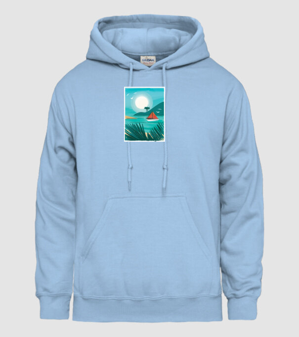 Navigație Pictură model albastru deschis pe tricou