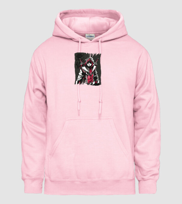 Războinic Anime model roz deschis pe tricou