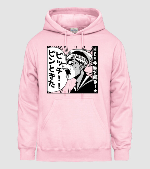 Cap Anime Manga model roz deschis pe tricou