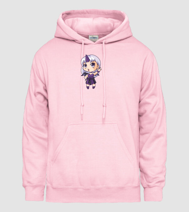 Anime Manga Fată Unicorn model roz deschis pe tricou
