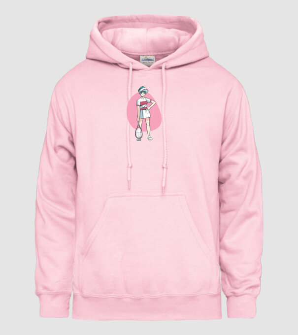 Anime Jucător de tenis fată model roz deschis pe tricou