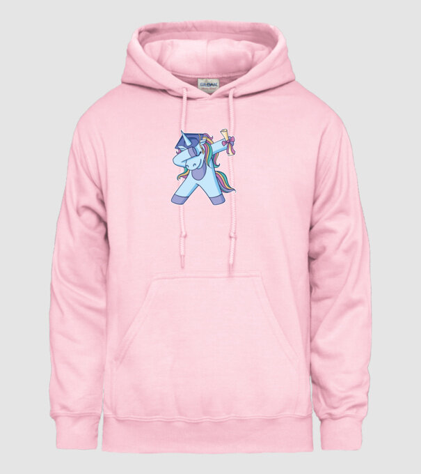 Unicorn Absolvent model roz deschis pe tricou