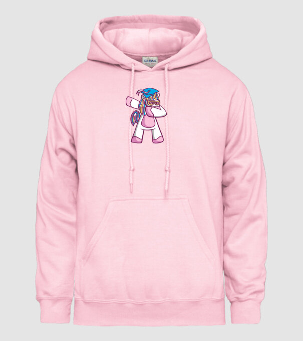 Unicorn Absolvent DAB model roz deschis pe tricou