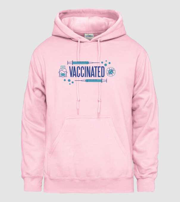 Sunt vaccinat model roz deschis pe tricou