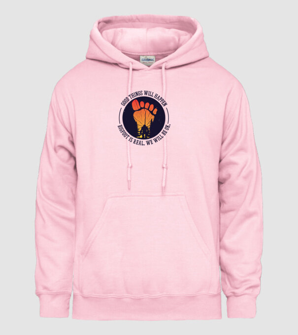 Bigfoot is real model roz deschis pe tricou