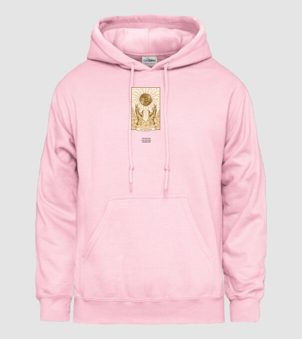 Religie Bitcoin model roz deschis pe tricou