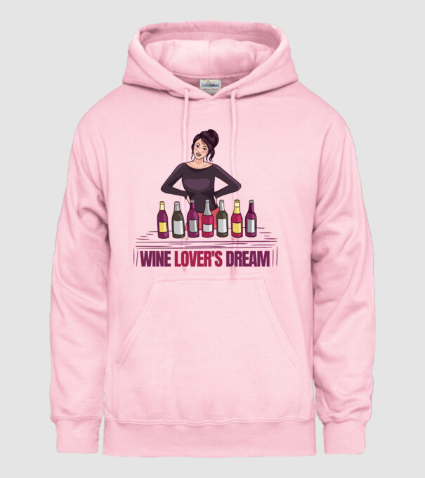 Degustare de vinuri model roz deschis pe tricou