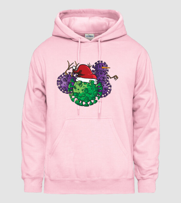 Christmas Covid model roz deschis pe tricou