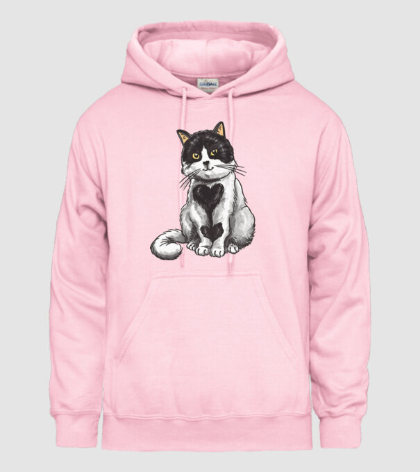 Pisicuță drăguță model roz deschis pe tricou
